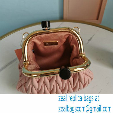 Miu Miu Belle Nappa Leather Mini Bag 5BP016 Nude Pink