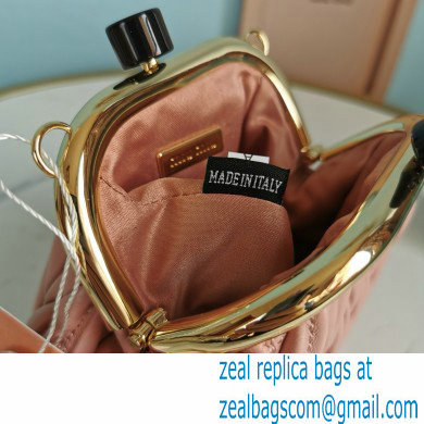 Miu Miu Belle Nappa Leather Mini Bag 5BP016 Nude Pink - Click Image to Close