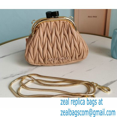 Miu Miu Belle Nappa Leather Mini Bag 5BP016 Nude