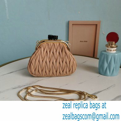 Miu Miu Belle Nappa Leather Mini Bag 5BP016 Nude