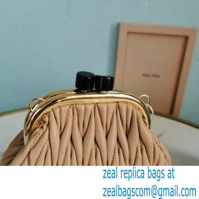 Miu Miu Belle Nappa Leather Mini Bag 5BP016 Nude