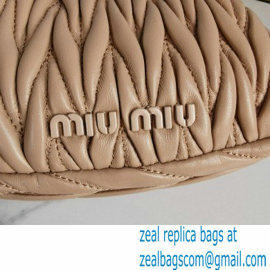 Miu Miu Belle Nappa Leather Mini Bag 5BP016 Nude - Click Image to Close