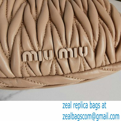 Miu Miu Belle Nappa Leather Mini Bag 5BP016 Nude