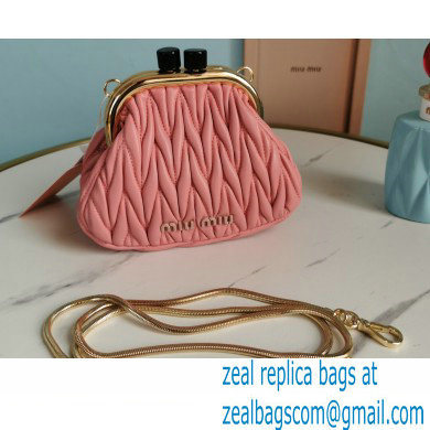 Miu Miu Belle Nappa Leather Mini Bag 5BP016 Pink