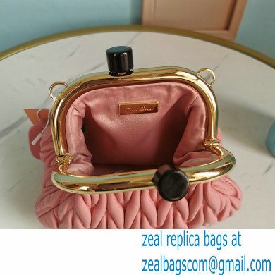 Miu Miu Belle Nappa Leather Mini Bag 5BP016 Pink