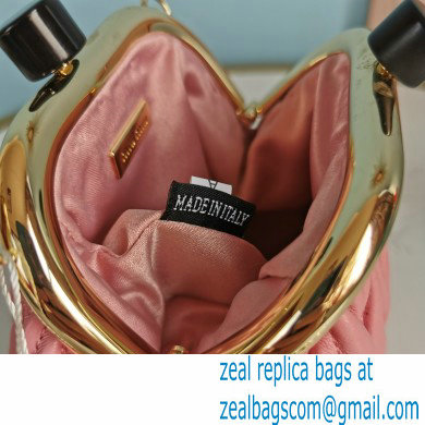 Miu Miu Belle Nappa Leather Mini Bag 5BP016 Pink - Click Image to Close