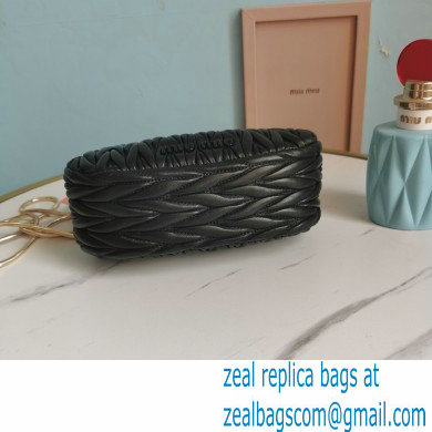 Miu Miu Belle Nappa Leather Small Bag 5BP016 Black - Click Image to Close