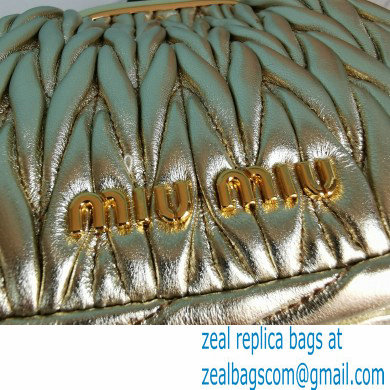 Miu Miu Belle Nappa Leather Small Bag 5BP016 Gold