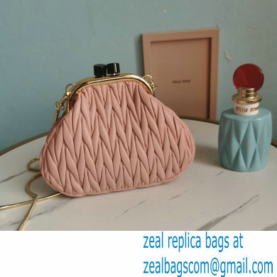 Miu Miu Belle Nappa Leather Small Bag 5BP016 Nude Pink