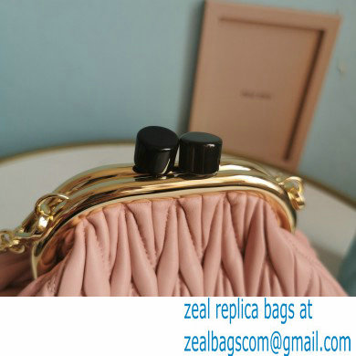 Miu Miu Belle Nappa Leather Small Bag 5BP016 Nude Pink