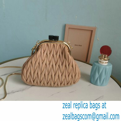 Miu Miu Belle Nappa Leather Small Bag 5BP016 Nude - Click Image to Close