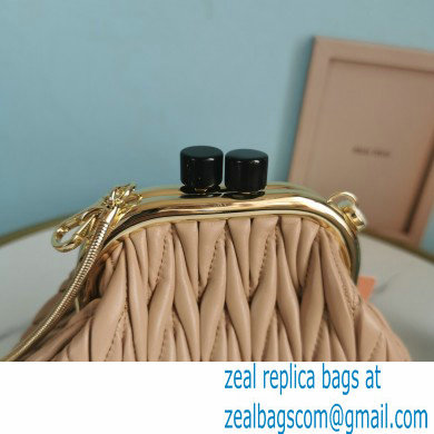 Miu Miu Belle Nappa Leather Small Bag 5BP016 Nude