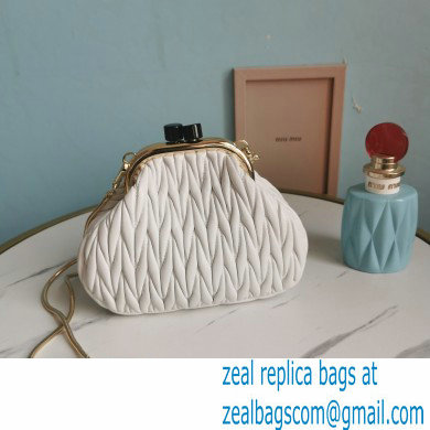 Miu Miu Belle Nappa Leather Small Bag 5BP016 White