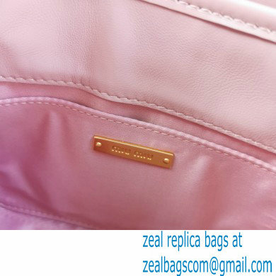 Miu Miu Coffer Matelasse Nappa Leather HandBag 5BH188 Nude Pink - Click Image to Close