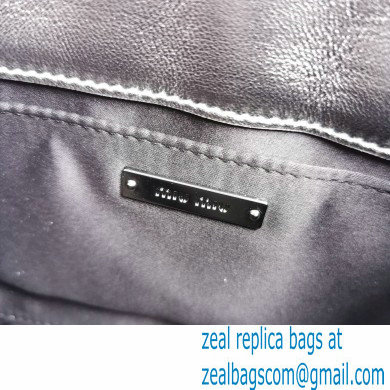 Miu Miu Coffer Matelasse Nappa Leather HandBag 5BH188 Silver - Click Image to Close