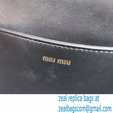 Miu Miu Confidential Matelasse Nappa Leather Bag 5BH099 Black