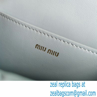 Miu Miu Confidential Matelasse Nappa Leather Bag 5BH099 Gray - Click Image to Close