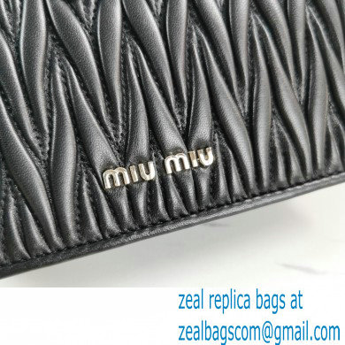 Miu Miu Matelasse Nappa Leather Bag 5BH095 Black