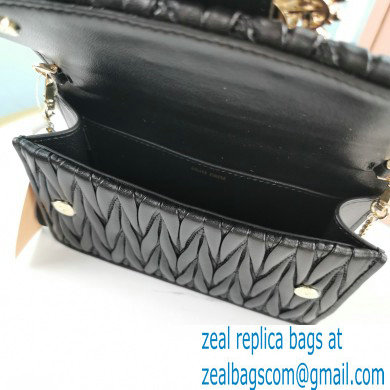 Miu Miu Matelasse Nappa Leather Bag 5BH095 Black