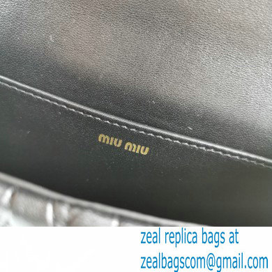 Miu Miu Matelasse Nappa Leather Bag 5BH095 Black