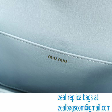 Miu Miu Matelasse Nappa Leather Bag 5BH095 Light Blue - Click Image to Close