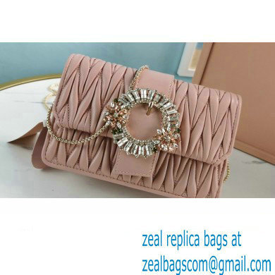 Miu Miu Matelasse Nappa Leather Bag 5BH095 Nude Pink