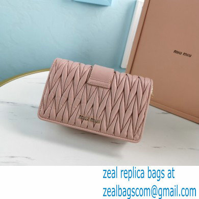 Miu Miu Matelasse Nappa Leather Bag 5BH095 Nude Pink