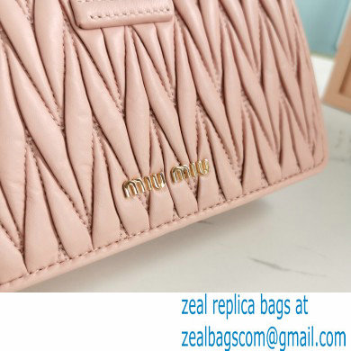 Miu Miu Matelasse Nappa Leather Bag 5BH095 Nude Pink - Click Image to Close