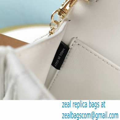 Miu Miu Matelasse Nappa Leather Bag 5BH095 White