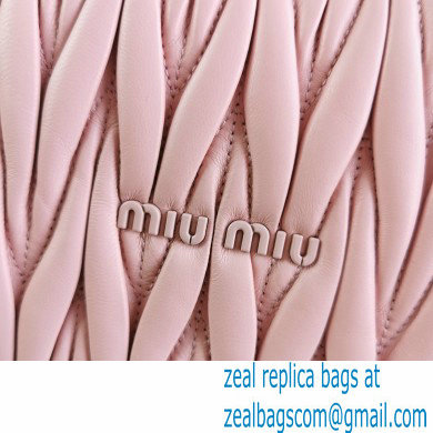 Miu Miu Matelasse Nappa Leather Heart Bag 5BH166 Nude Pink