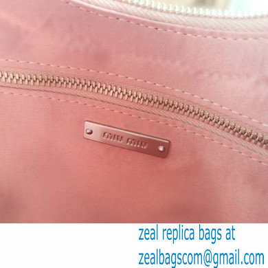 Miu Miu Matelasse Nappa Leather Shoulder Bag 5BC085 Nude Pink