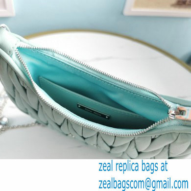 Miu Miu Matelasse Nappa Leather Shoulder Bag 5BH189 Light Green