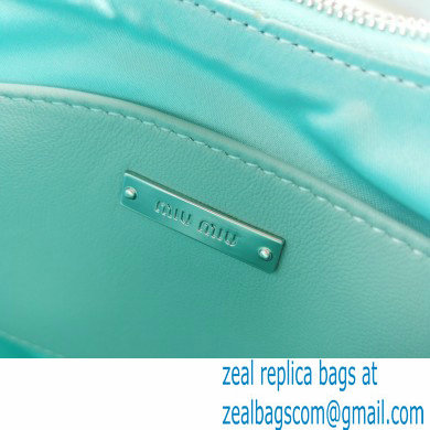 Miu Miu Matelasse Nappa Leather Shoulder Bag 5BH189 Light Green