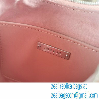 Miu Miu Matelasse Nappa Leather Shoulder Bag 5BH189 Nude Pink - Click Image to Close