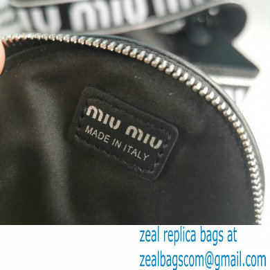 Miu Miu Matelasse Nappa Leather Shoulder Bag 5BH191 Black