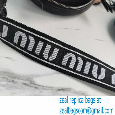 Miu Miu Matelasse Nappa Leather Shoulder Bag 5BH191 Black - Click Image to Close