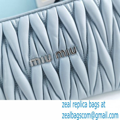 Miu Miu Shine Matelasse Shoulder Bag 5BH190 Light Blue - Click Image to Close