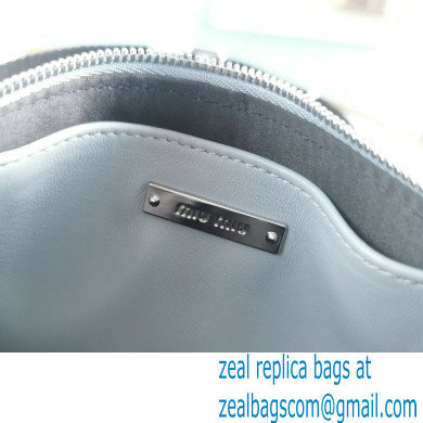 Miu Miu Shine Matelasse Shoulder Bag 5BH190 Light Blue