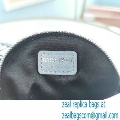 Miu Miu Shine Matelasse Shoulder Bag 5BH190 Light Blue