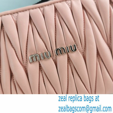 Miu Miu Shine Matelasse Shoulder Bag 5BH190 Nude Pink - Click Image to Close