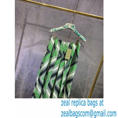 gucci Chevron print silk skirt 409370 2021