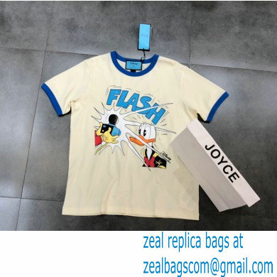 gucci Donald Duck print cotton linen T-shirt 645302 2021