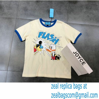 gucci Donald Duck print cotton linen T-shirt 645302 2021 - Click Image to Close