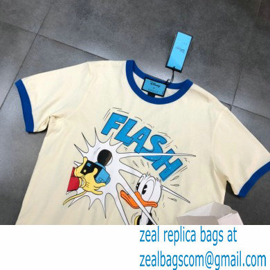 gucci Donald Duck print cotton linen T-shirt 645302 2021 - Click Image to Close