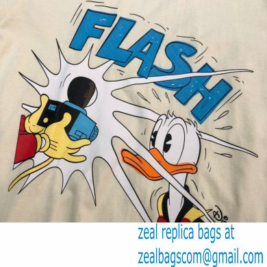 gucci Donald Duck print cotton linen T-shirt 645302 2021 - Click Image to Close