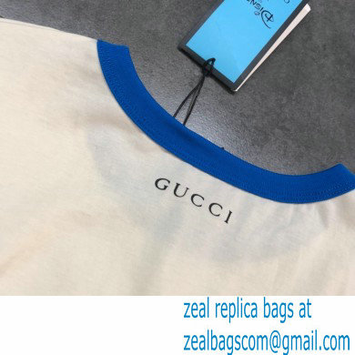 gucci Donald Duck print cotton linen T-shirt 645302 2021