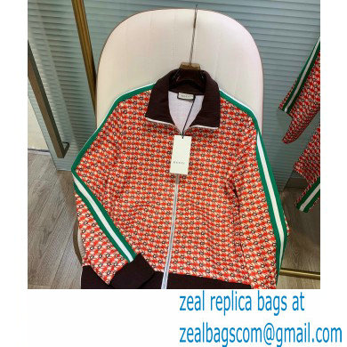 gucci G geometric jacquard jacket and pants 2021