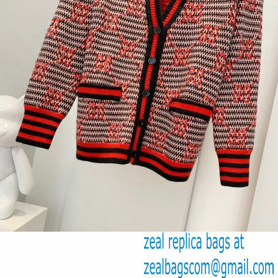 gucci GG jacquard wool cardigan 644779 2021 - Click Image to Close