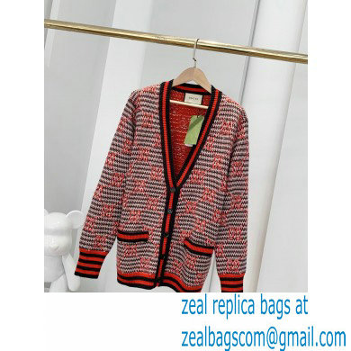 gucci GG jacquard wool cardigan 644779 2021 - Click Image to Close