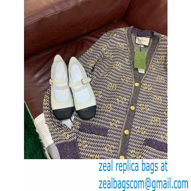 gucci Lame stripes and GG jacquard cardigan 644773 2021